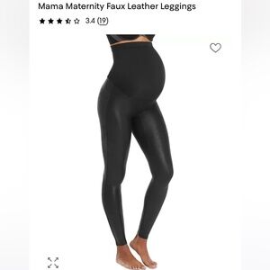 SPANX Mama Maternity Faux Leather Leggings